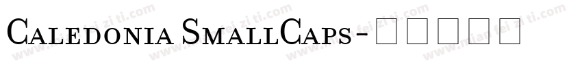 Caledonia SmallCaps字体转换